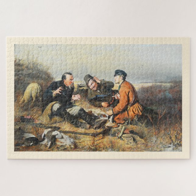 Jäger bei einer Rast (Horizontal)
