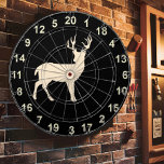 Jäger Buck Stehende Dart Board 2 Dartscheibe<br><div class="desc">Dieses Board beinhaltet Wildtiere - ein Buck mit schwarzem Hintergrund.</div>