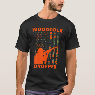 Jäger Camouflage American Flag Bird Hunt Snip T-Shirt