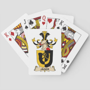 Jäger Familienwappen Spielkarten