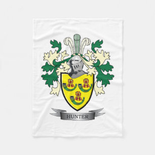 Jäger-Familienwappen-Wappen Fleecedecke