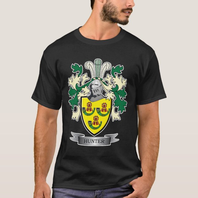 Jäger-Familienwappen-Wappen T-Shirt (Vorderseite)