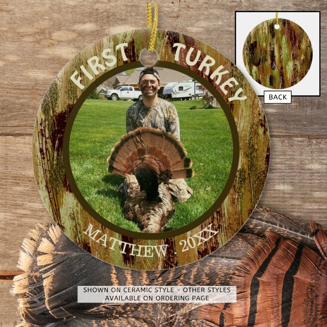 Jäger Foto ERSTE TÜRKEI Jagd Camouflage Keramik Ornament (Von Creator hochgeladen)