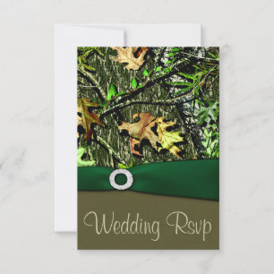 Jäger Grüne Jagdkarten Camouflage Hochzeit RSVP Ca Karte