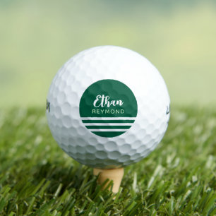 Jäger-grüner Golfer mit 3 Streifen Golfball