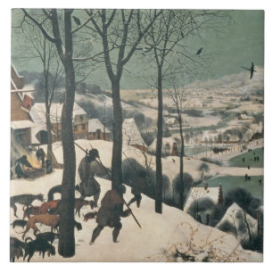 Jäger im Schnee - Januar 1565 Fliese