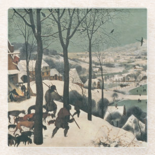 Jäger im Schnee - Januar 1565 Glasuntersetzer
