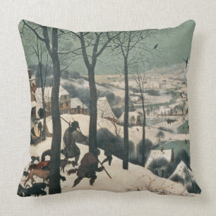 Jäger im Schnee - Januar 1565 Kissen