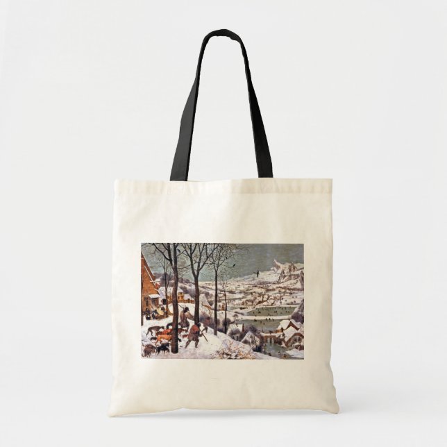Jäger im Schnee, Pieter Bruegel der Ältere Tragetasche (Vorne)
