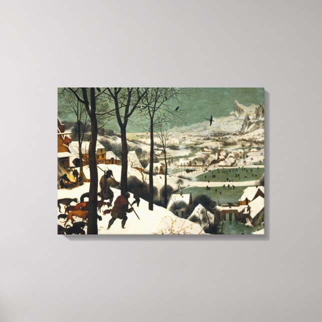 Jäger im Schnee (von Pieter Bruegel dem Älteren) Leinwanddruck (Vorderseite)