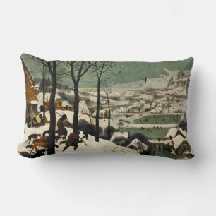 Jäger im Schnee (von Pieter Bruegel dem Älteren) Lendenkissen