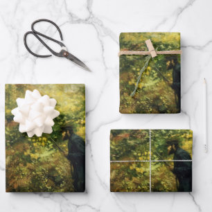 Jäger im Wald (von H.A. Brendekilde) Geschenkpapier Set