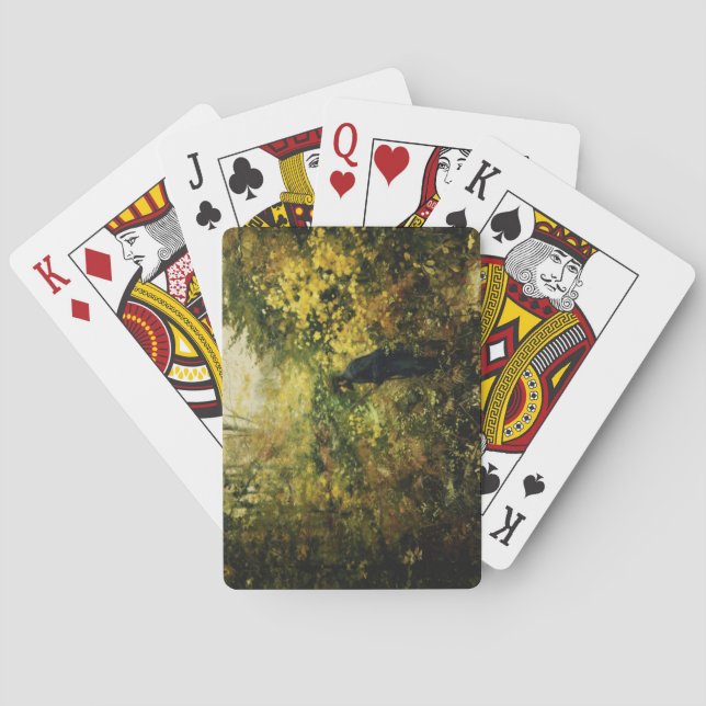 Jäger im Wald (von H.A. Brendekilde) Spielkarten (Rückseite)