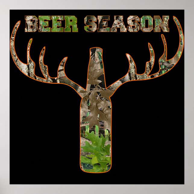 Jäger in der Biersaison - Geschenk für Jäger Poster (Vorne)