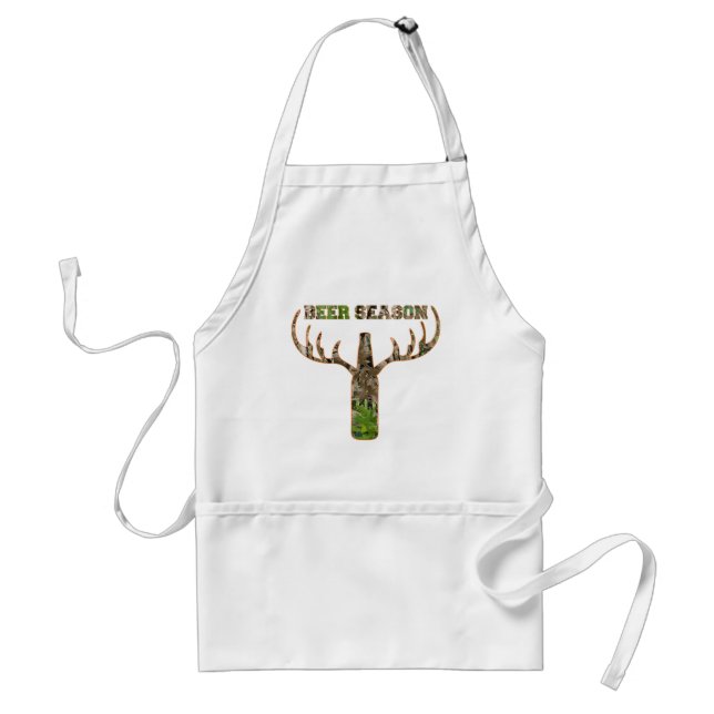Jäger in der Biersaison - Geschenk für Jäger Schürze (Vorne)