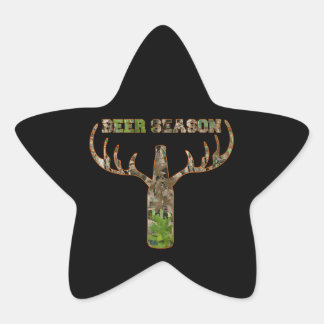 Jäger in der Biersaison - Geschenk für Jäger Stern-Aufkleber