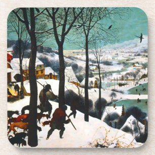 Jäger in der Schneelandschaft Pieter Bruegel Getränkeuntersetzer
