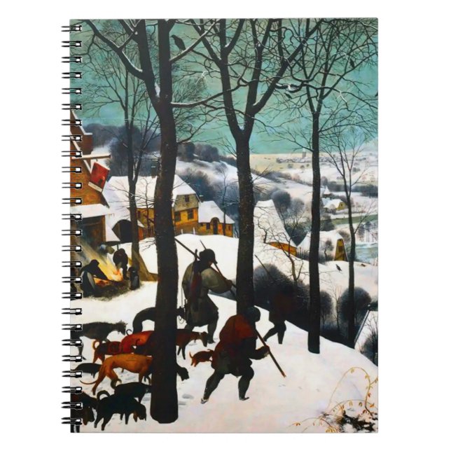 Jäger in der Schneelandschaft Pieter Bruegel Notizblock (Vorderseite)