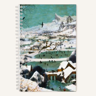 Jäger in der Schneelandschaft Pieter Bruegel Notizbuch