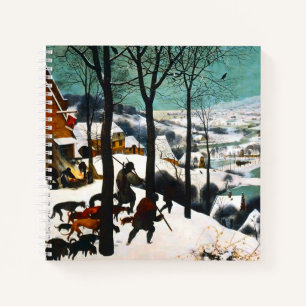 Jäger in der Schneelandschaft Pieter Bruegel Notizbuch