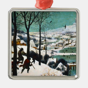 Jäger in der Schneelandschaft Pieter Bruegel Ornament Aus Metall