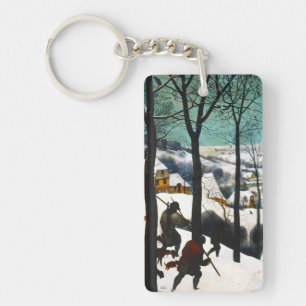 Jäger in der Schneelandschaft Pieter Bruegel Schlüsselanhänger