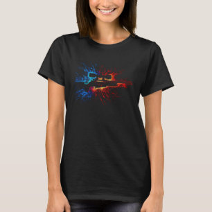 Jäger Jagdflammen Jäger Jagdgewehr Bolzen Ac T-Shirt