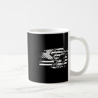Jäger-Jagdgewächse-Retro-amerikanische Flaggenmänn Kaffeetasse