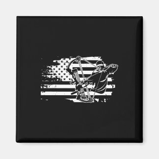 Jäger-Jagdgewächse-Retro-amerikanische Flaggenmänn Magnet
