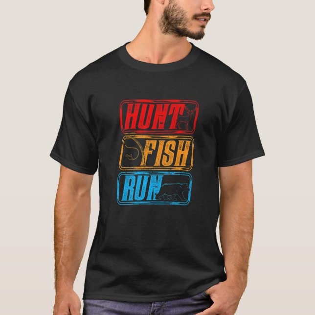 Jäger Jäger Jäger Jägersaison Fischen T-Shirt (Vorderseite)