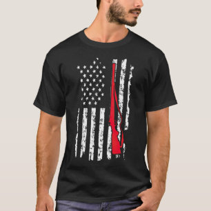 Jäger Jäger USA Flag America Ducking labrador T-Shirt