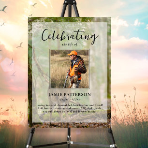 Jäger, Jägerfeier des Lebens, Beerdigungsfoto Poster