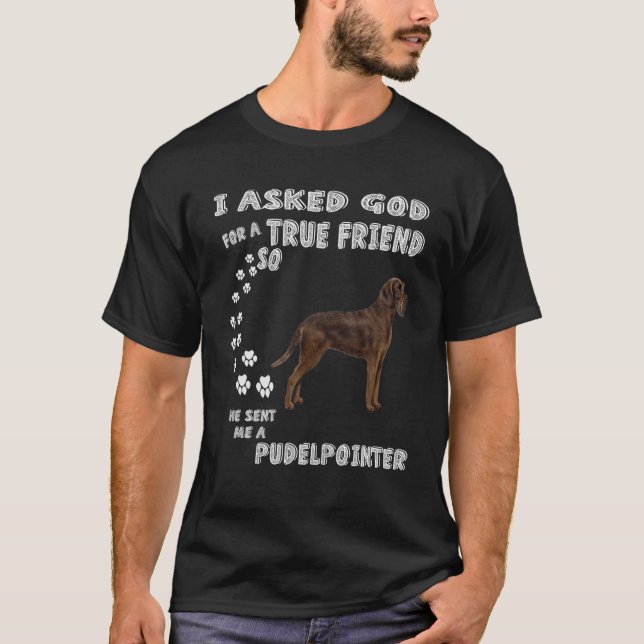 Jäger Quote Mama Vater Kostüm, Pudelpointer Po T-Shirt (Vorderseite)