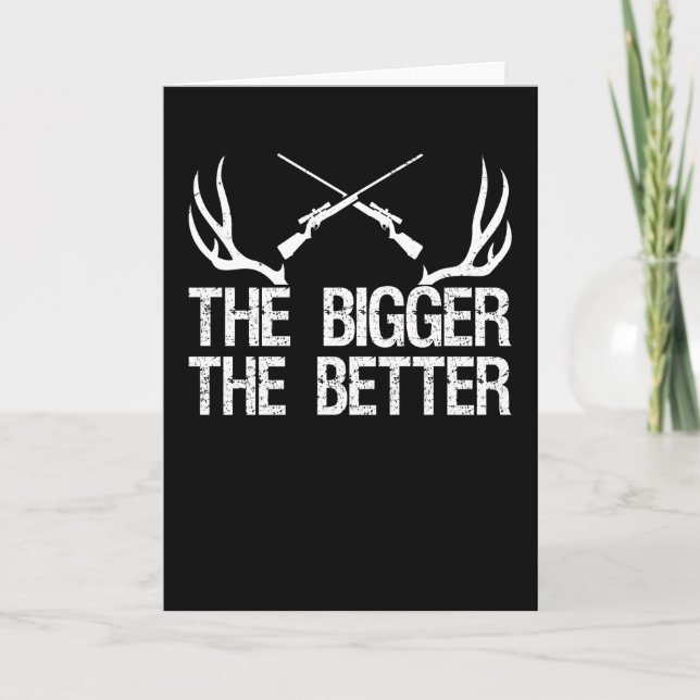 Jäger Rifle Antler Trophy Deer Antler Jagd Karte (Vorderseite)