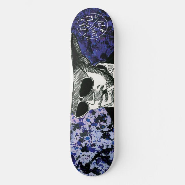 Jäger S Thompson, Schläger-Land Skateboard (Vorderseite)