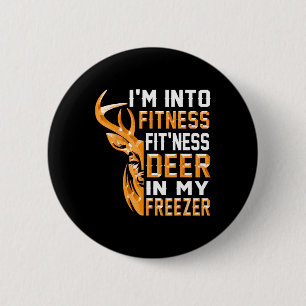 Jäger-Shirt Ich bin in Fitness Deer Freezer Funny Button