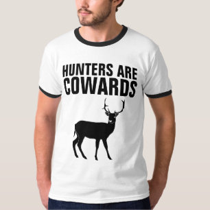 JÄGER SIND COWARS, ANTI JAGD T - Shirt