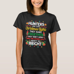 Jäger sind wie Weihnachtsleuchten Weihnachten T-Shirt