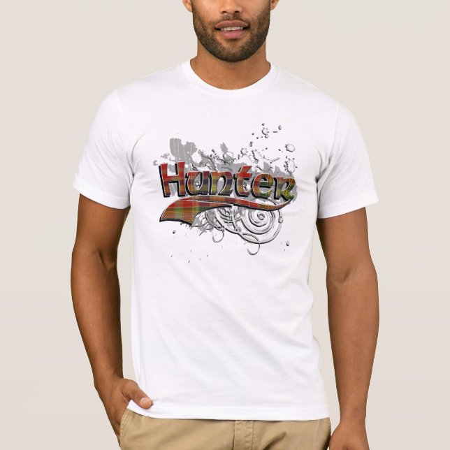 Jäger Tartan Grunge T-Shirt (Vorderseite)