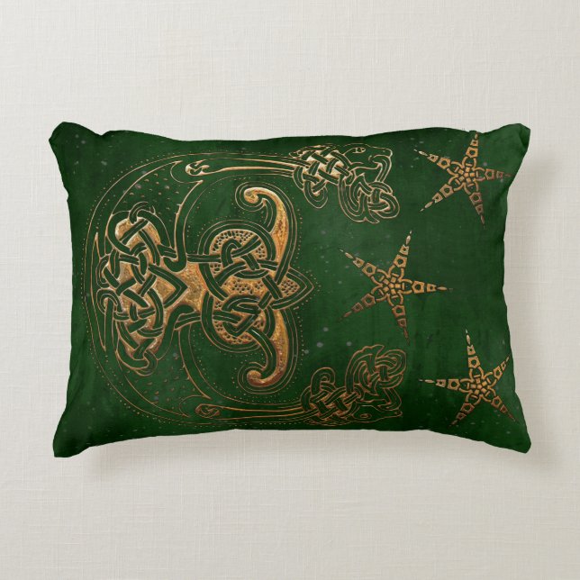 Jäger und Gold Celtic Dekokissen (Vorderseite)