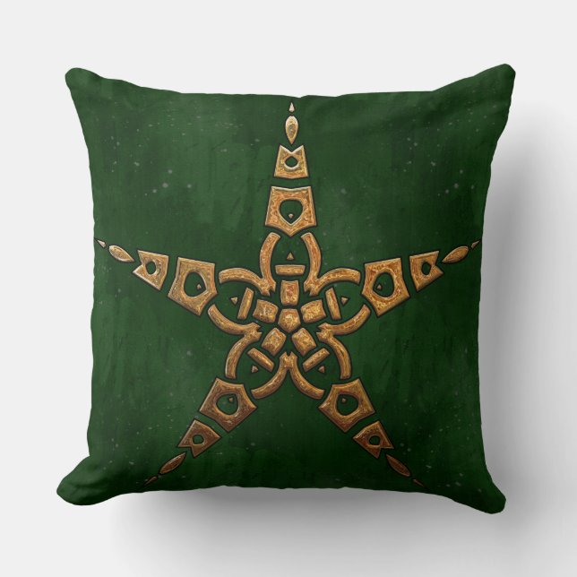 Jäger und Gold Celtic Kissen (Vorderseite)