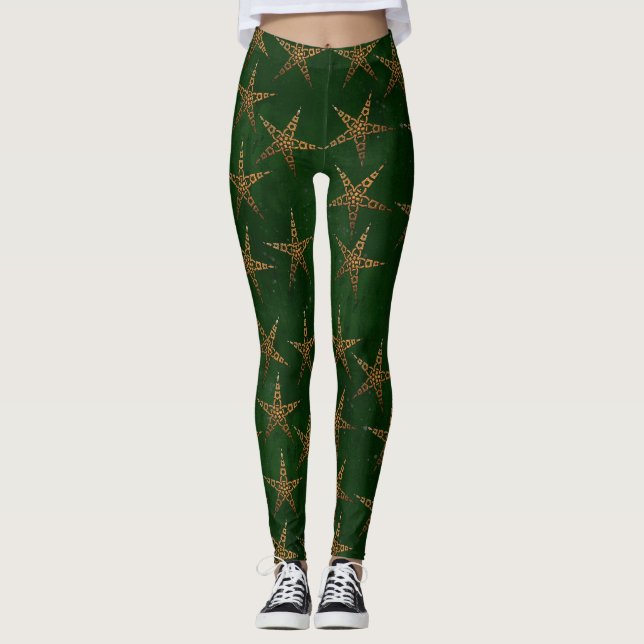 Jäger und Gold Celtic Leggings (Vorderseite)