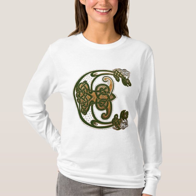 Jäger und Gold Celtic T-Shirt (Vorderseite)