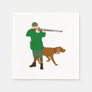Jäger-und Hundepapierservietten Serviette