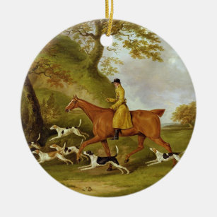 Jäger und Jagdhunde, 1809 (Öl auf Leinwand) Keramikornament