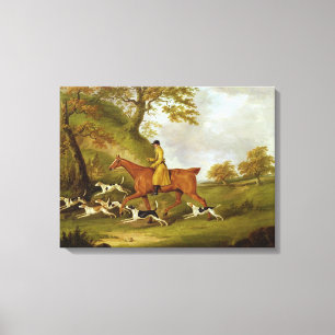 Jäger und Jagdhunde, 1809 (Öl auf Leinwand) Leinwanddruck