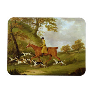 Jäger und Jagdhunde, 1809 (Öl auf Leinwand) Magnet