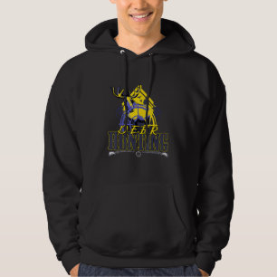 Jäger und Tierarten und Gewehre, die von Hirschen Hoodie