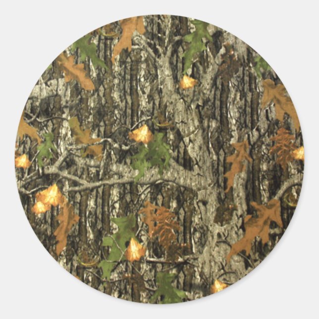 Jäger von Camouflage Hochzeitsticker Runder Aufkleber (Vorderseite)