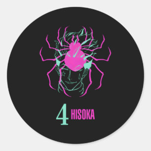 Jäger X Jäger Phantom Troupe 4 Hisoka Runder Aufkleber